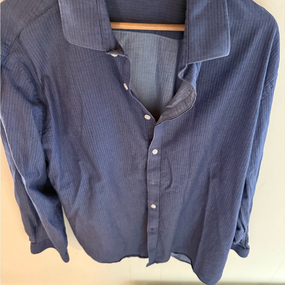 Tommy Hilfiger Navy Herringbone Shirt